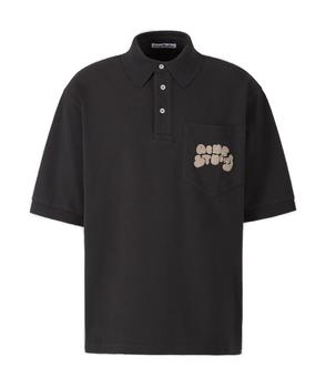 Acne Studios | Acne Studios Bubble Logo Printed Polo Shirt商品图片,