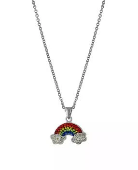 Macy's | Women's Crystal Rainbow and Cloud Pendant Necklace,商家Macy's,价格¥113