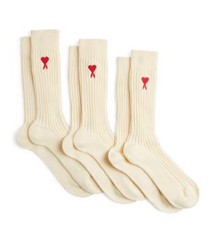 AMI | Ami de Cœur Socks (Pack of 3)商品图片,独家减免邮费