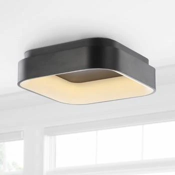 JONATHAN Y | Rafael 17.7" Integrated LED  Metal Flush Mount Ceiling Light,商家Premium Outlets,价格¥2588
