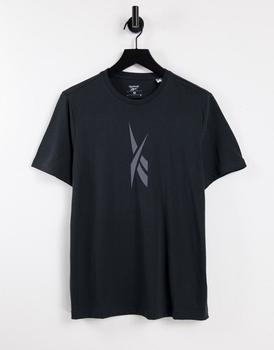 推荐Reebok t-shirt with large central logo in black商品
