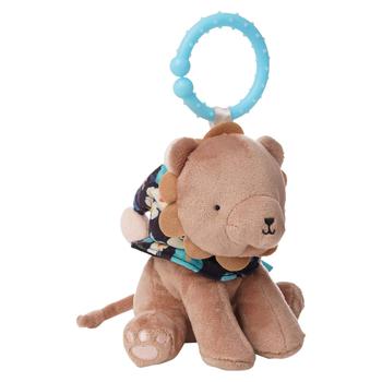 商品Manhattan Toy | Manhattan Toy Fairytale Lion Plush Baby Travel Toy with Chime, Crinkle Ears and Teether Clip-on Attachment,商家Zappos,价格¥106图片