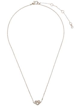 kate spade项链, Kate Spade | Love Me Knot silver-tone necklace商品图片 额外9折, 额外九折