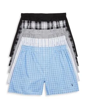 Ralph Lauren | Woven Boxers, Pack of 5 独家减免邮费