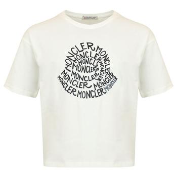 Moncler | Logo Print White T Shirt商品图片,额外8折, 额外八折