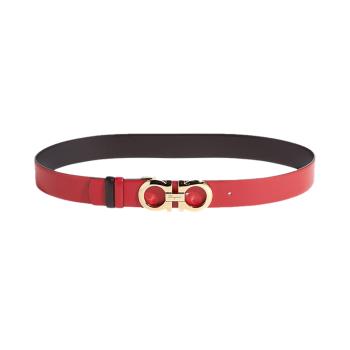 美国菲拉格慕腰带, Salvatore Ferragamo | SALVATORE FERRAGAMO 女士红色皮革腰带 23-A564-564326【包装随机，部分无包装盒】商品图片 独家减免邮费