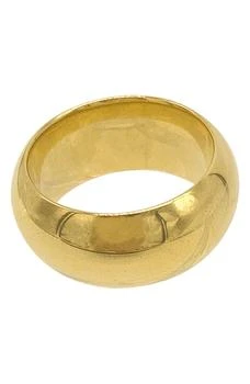 ADORNIA | 14K Yellow Gold Vermeil 10mm Domed Cigar Band Ring,商家Nordstrom Rack,价格¥151