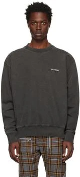 We11done | Gray Basic Sweatshirt 