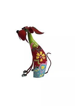 Duna Range | 17 Inch Decorative Metal Dog Sculpture, Multicolor,商家Belk,价格¥232
