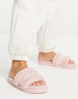 Puma | Puma Fluff slider slippers in pink商品图片,额外9.5折, 额外九五折