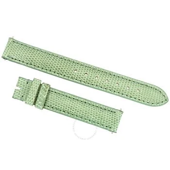 Hadley Roma | 14 MM Matte Pastel Green Lizard Leather Strap,商家Jomashop,价格¥220