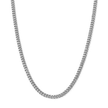 商品Cuban Link 20" Chain Necklace in Sterling Silver图片
