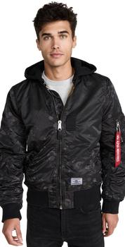 推荐Alpha Industries Ma-1 Hooded Battlewash Flight Jacket商品