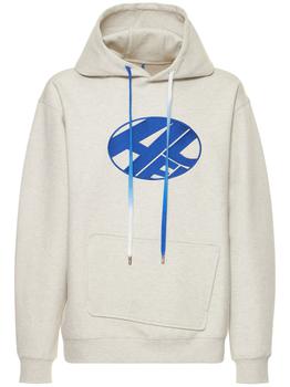 ader error直邮, ADER error | Logo Embroidered Cotton Blend Hoodie商品图片 6.9折