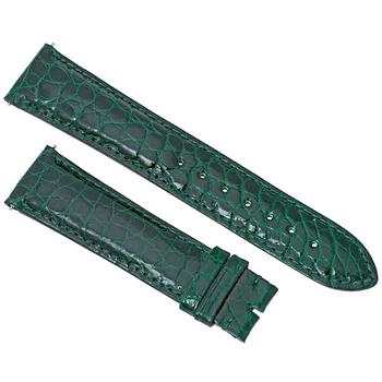 商品Hadley Roma | Hadley Roma 21 MM Shiny Green Alligator Leather Strap,商家Jomashop,价格¥368图片