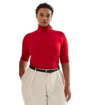 Ralph Lauren | Plus-Size Stretch Jersey Turtleneck 6.3折, 满$220减$30, 满减