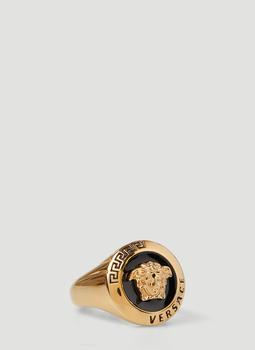 范思哲戒指真假, Versace | Medusa Logo Ring in Gold商品图片 