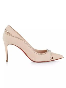 Christian Louboutin | Duvette Spikes 85MM Leather Pumps 