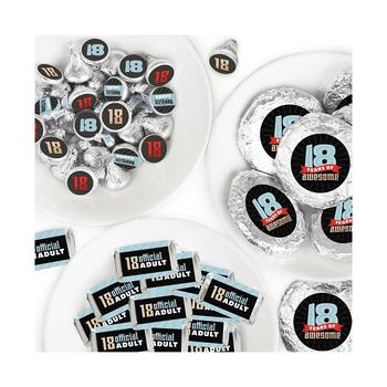 推荐Boy 18th Birthday - Eighteenth Birthday Party Candy Favor Sticker Kit - 304 Pieces商品