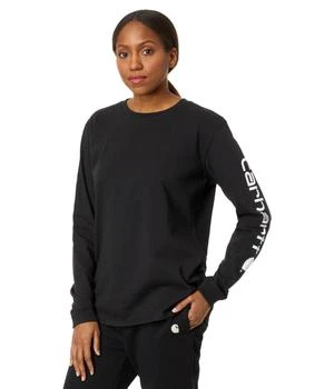 Carhartt | Loose Fit Heavyweight Long Sleeve Logo Sleeve T-Shirt 