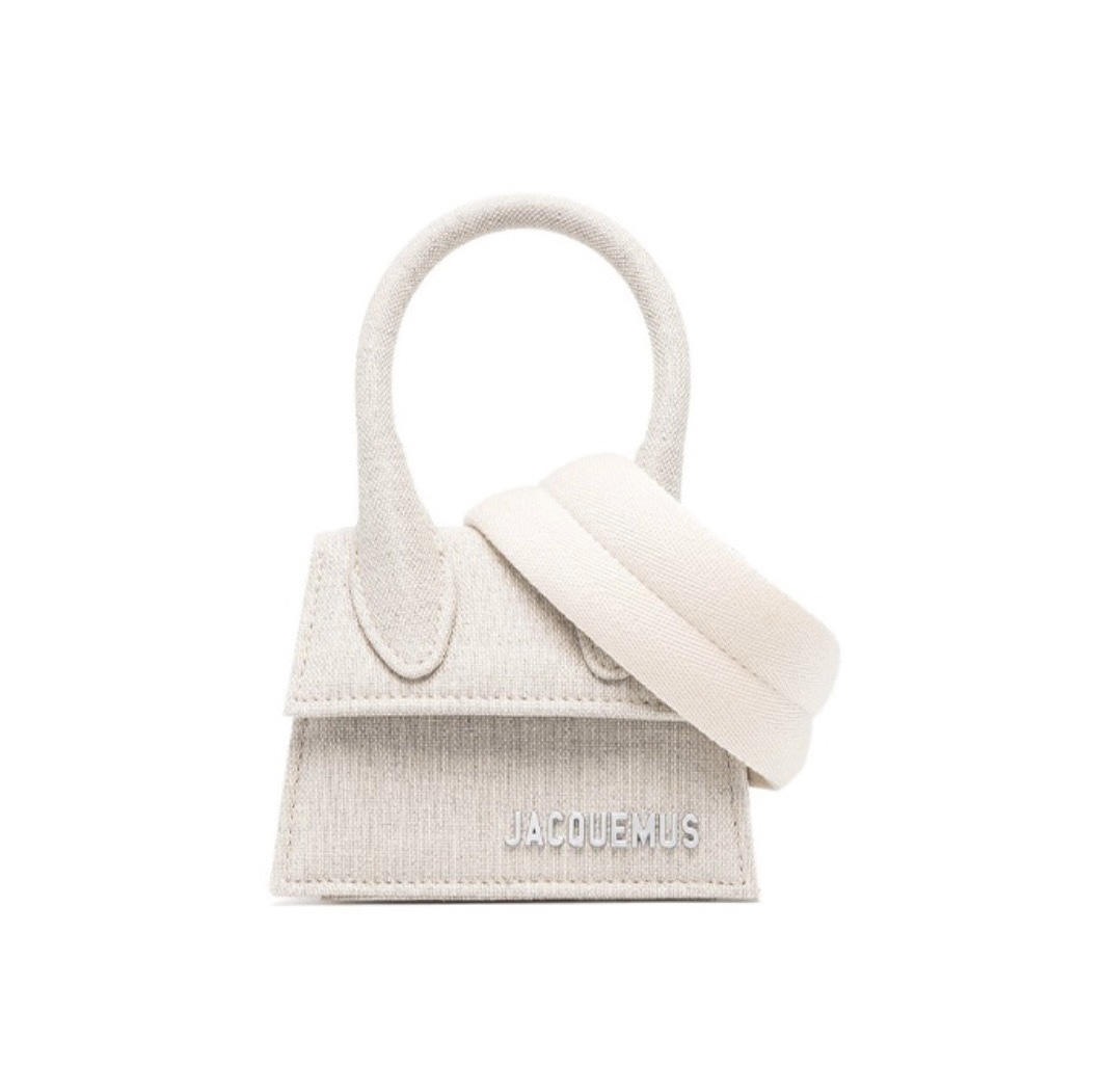 商品Jacquemus | s纯色字母Logo徽标 帆布 单肩 斜挎手提包 迷你 男女同款灰色  216BA001-3071-140,商家SPI,价格¥3549图片