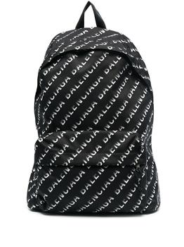Balenciaga | BALENCIAGA Wheel Logo Print Backpack Black商品图片,满$175享8.9折, 满折