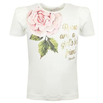 推荐Ivory & Pink Floral Slogan T Shirt商品