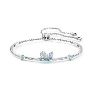 Swarovski | Silver-Tone Crystal Swan Bracelet商品图片,7折