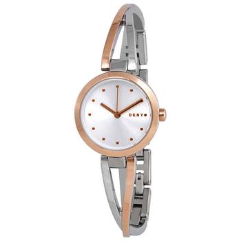 DKNY | DKNY Crosswalk Quartz Silver Dial Two-tone Ladies Watch NY2791商品图片,5.4折