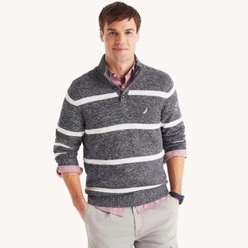 Nautica | Mens Striped Mock-Neck Sweater,商家Premium Outlets,价格¥142