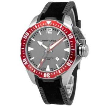 推荐Hamilton Men's Watch - Khaki Navy Frogman Automatic Grey Dial Strap Dive | H77805380商品