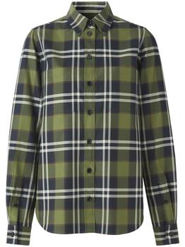 推荐BURBERRY - Check Motif Cotton Shirt商品