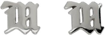 商品Misbhv | Silver 'M' Classic Earrings,商家SSENSE,价格¥653图片