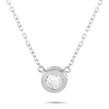 商品LB Exclusive 14K White Gold 0.20 ct Diamond Pendant Necklace,商家Premium Outlets,价格¥2993图片