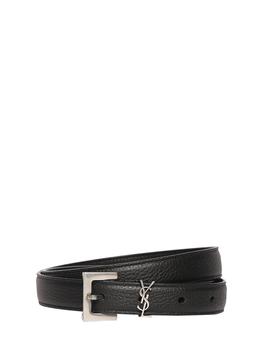 圣罗兰皮带, Yves Saint Laurent | Monogram Grained Leather Belt商品图片 