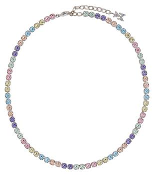 推荐Tennis crystal-embellished necklace商品