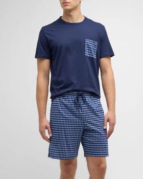 商品Men's Larry Checkered Short Pajama Set图片