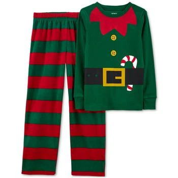 Carter's | Big Kids 2-Pc. Elf-Print Pajama Set 3.9折