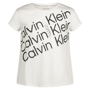 Calvin Klein | Big Girls Performance Tilt Logo Side-Slit T-Shirt商品图片,5折