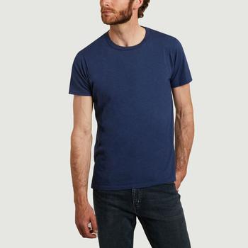 推荐Rolled regular t-shirt  BLUE Velva Sheen商品