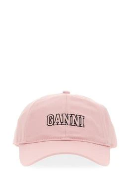 Ganni | GANNI BASEBALL HAT WITH LOGO 6.6折