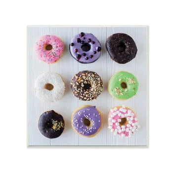 Stupell Industries | Colorful Donut Grid Wall Plaque Art, 12" x 12",商家Macy's,价格¥343