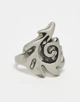 ASOS | ASOS DESIGN ring with tattoo design in silver tone,商家ASOS,价格¥99