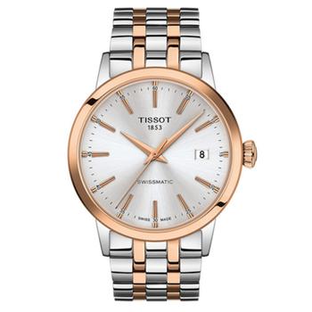 男装tissot automatic, Tissot | Men's Swiss Automatic Classic Dream Two-Tone Stainless Steel Bracelet Watch 42mm商品图片 
