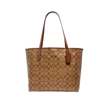 coach联名新款, Coach | 美国直邮coach蔻驰女士奥莱款印花大号托特包20年新款单肩包5696商品图片 额外8.2折x额外9折, 额外八二折, 额外九折