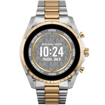 michael kors bradshaw, Michael Kors | Access Unisex Gen 6 Bradshaw Smartwatch: Two-Tone Case with Stainless Steel Bracelet 44mm商品图片 额外7.5折, 额外七五折