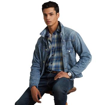 商品Ralph Lauren | Men's Denim Patchwork-Collar Trucker Jacket,商家Macy's,价格¥1053图片