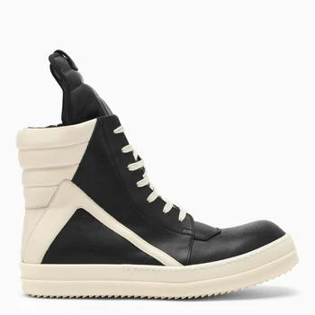 推荐High Geobasket black/white leather trainer商品