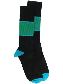 Paul Smith | PAUL SMITH intarsia-knit logo socks商品图片,