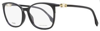 fendi眼镜价格, Fendi | Fendi Women's Rectangular Eyeglasses FF0461G 807 Black 56mm商品图片 4.4折